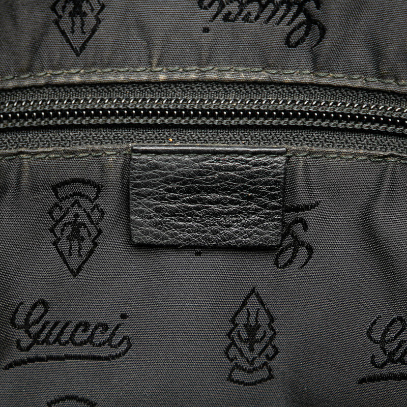 グッチ グッチシマ 斜め掛け ショルダーバッグ 201448 ブラック レザー レディース GUCCI 【中古】