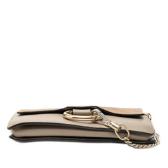 クロエ フェイ ショルダーバッグ ベージュ スウェード レザー レディース Chloe 【中古】