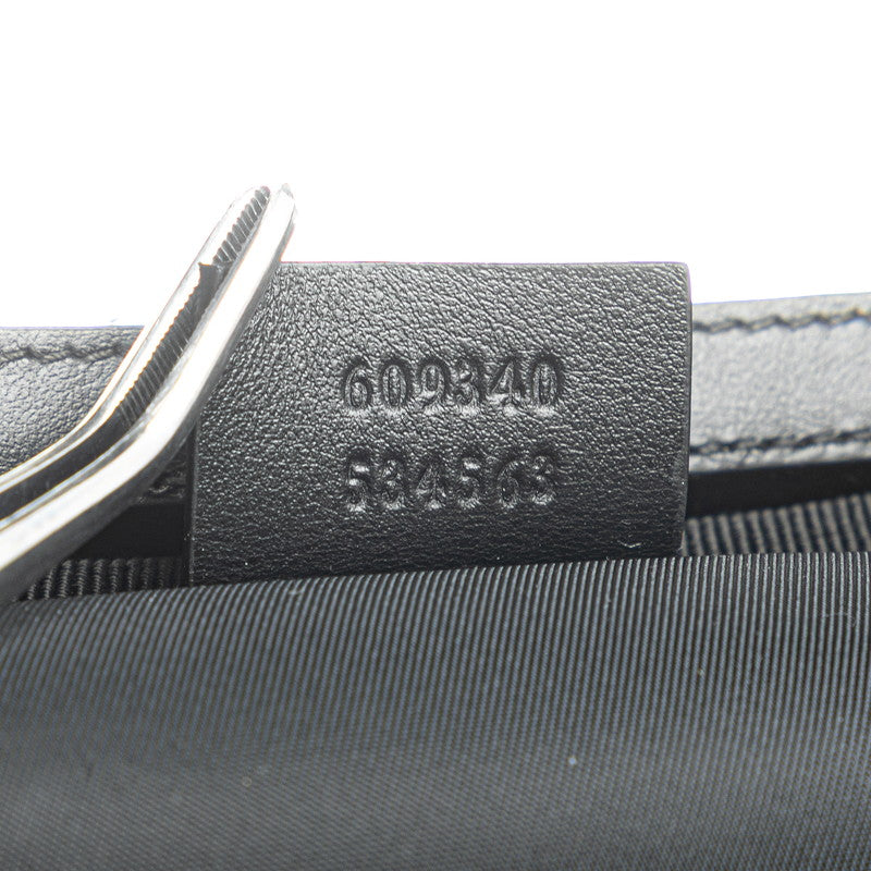 グッチ GGマーモント バニティバッグ 609340 ブラック レザー レディース GUCCI 【中古】