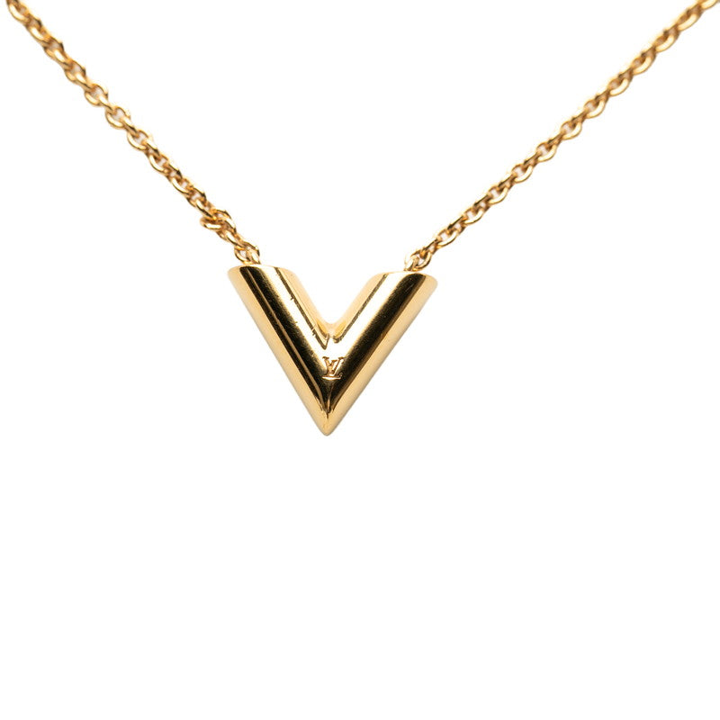 ルイ ヴィトン エセンシャルV ネックレス M61083 ゴールド メッキ レディース LOUIS VUITTON 【中古】