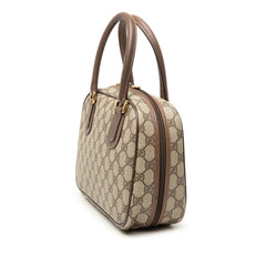 グッチ GGプラス GGスプリーム オールドグッチ ハンドバッグ 000.58.6090 ベージュ PVC レザー レディース GUCCI 【中古】