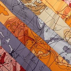 エルメス カレ90 LE MONDE EST VASTE 世界地図 スカーフ マルチカラー シルク レディース HERMES 中古