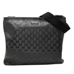 グッチ GGインプリメ 斜め掛け ショルダーバッグ 201446 ブラック PVC レザー メンズ GUCCI 【中古】