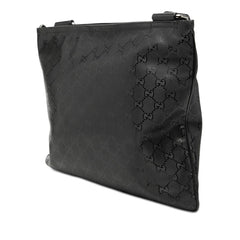 グッチ GGインプリメ 斜め掛け ショルダーバッグ 201446 ブラック PVC レザー メンズ GUCCI 【中古】