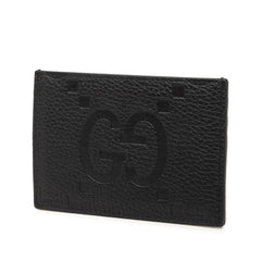 グッチ マキシGG ジャンボGG カードケース 812681 ブラック レザー レディース GUCCI 【中古】