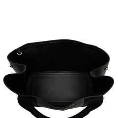バレンシアガ ネイビーカバス S ハンドバッグ トートバッグ 339933 ブラック レザー キャンバス レディース BALENCIAGA 【中古】