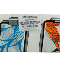 エルメス ツイリー HERMES STORY エルメス ストーリー スカーフ ホワイト レッド マルチカラー シルク レディース HERMES 【中古】