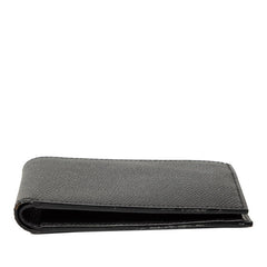 エルメス MC2 ガリレイ 二つ折り財布 ブラック ヴォーエプソン メンズ HERMES 【中古】