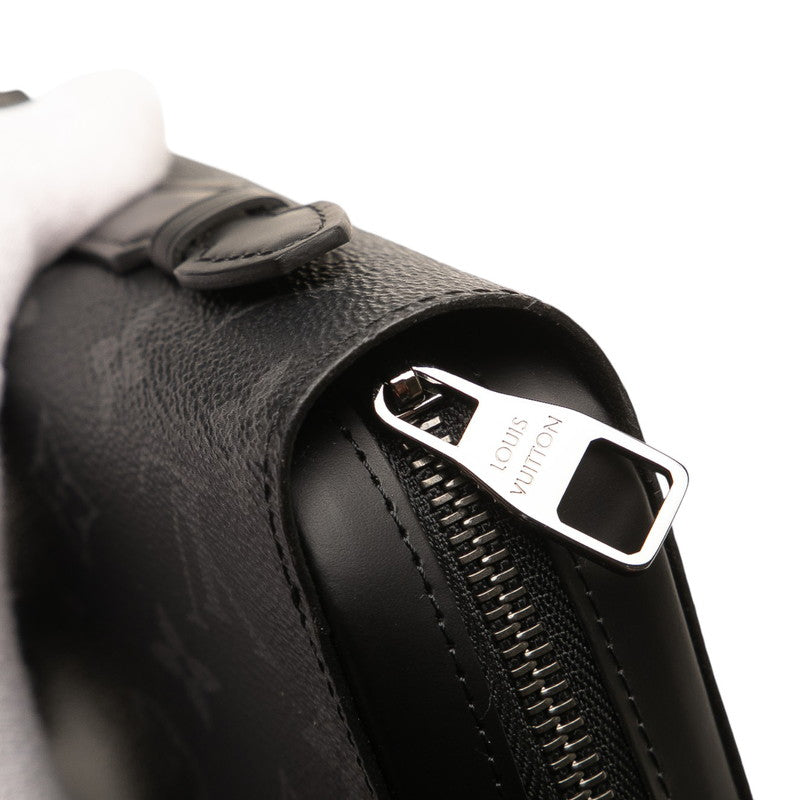 ルイ ヴィトン モノグラム エクリプス ジッピー XL ラウンドファスナー 長財布 M61698 ブラック PVC レザー メンズ LOUIS VUITTON 【中古】