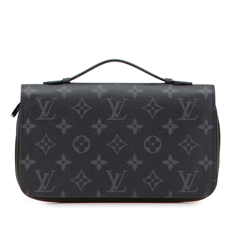 ルイ ヴィトン モノグラム エクリプス ジッピー XL ラウンドファスナー 長財布 M61698 ブラック PVC レザー メンズ LOUIS VUITTON 【中古】