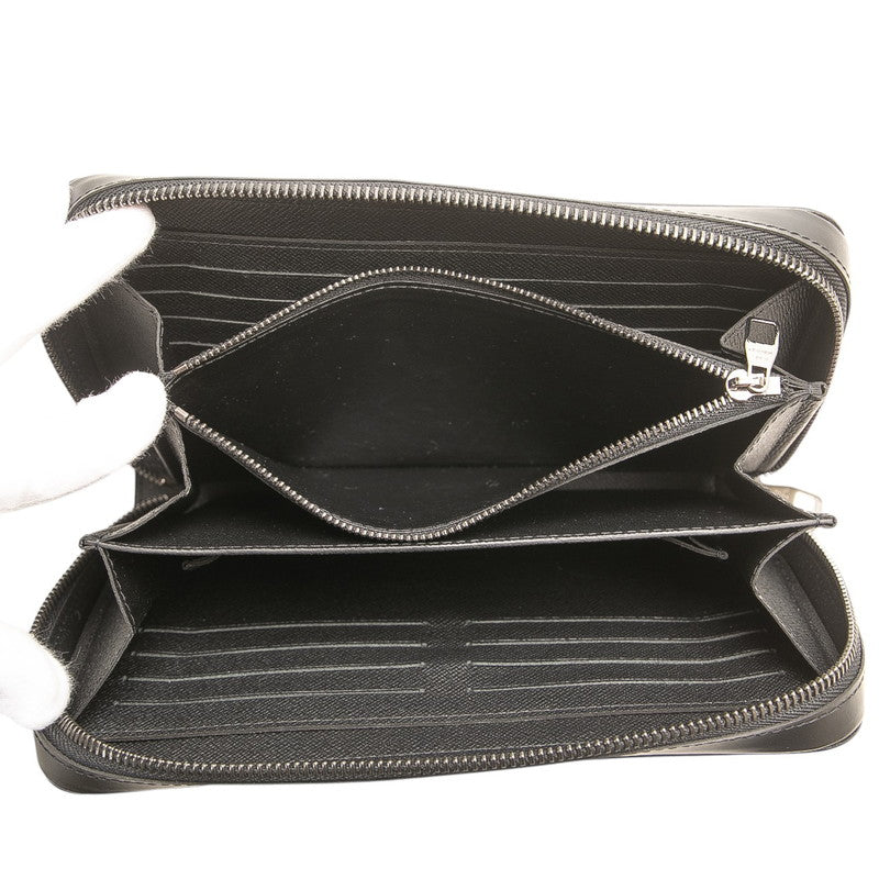 ルイ ヴィトン モノグラム エクリプス ジッピー XL ラウンドファスナー 長財布 M61698 ブラック PVC レザー メンズ LOUIS VUITTON 【中古】