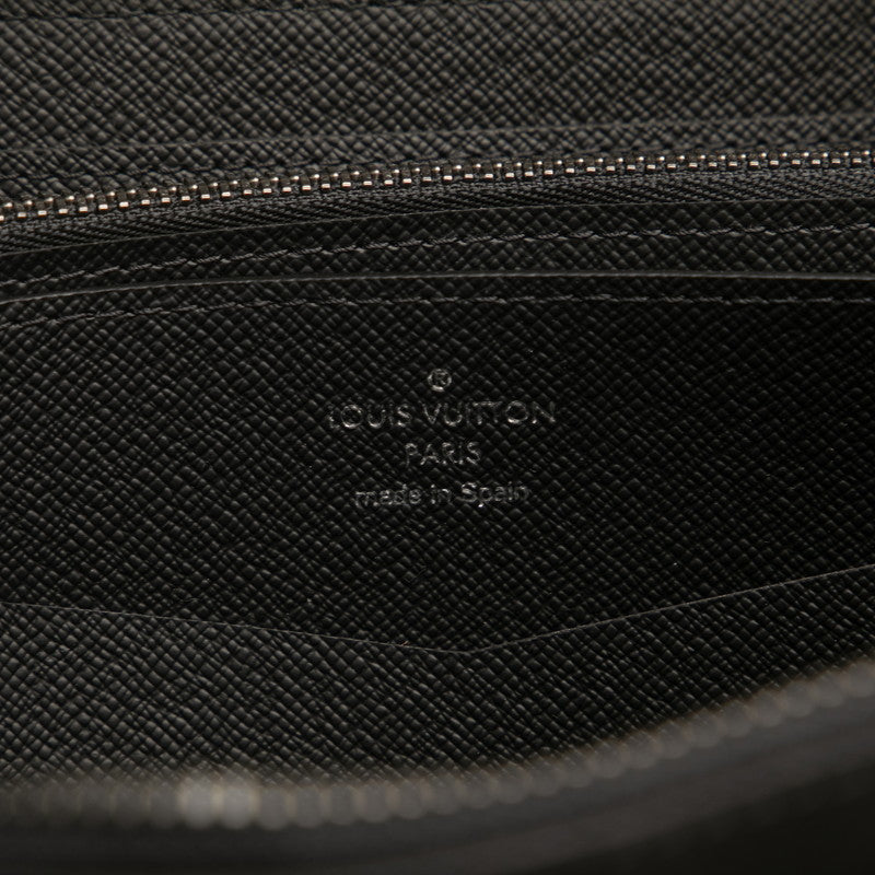 ルイ ヴィトン モノグラム エクリプス ジッピー XL ラウンドファスナー 長財布 M61698 ブラック PVC レザー メンズ LOUIS VUITTON 【中古】