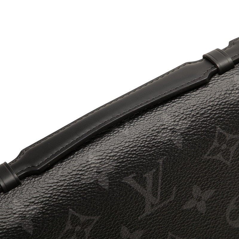 ルイ ヴィトン モノグラム エクリプス ジッピー XL ラウンドファスナー 長財布 M61698 ブラック PVC レザー メンズ LOUIS VUITTON 【中古】