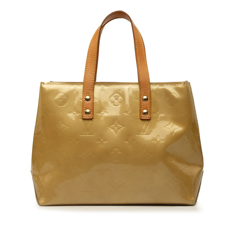 ルイ ヴィトン モノグラム ヴェルニ リードPM ハンドバッグ M91144 ベージュ系 パテントレザー レディース LOUIS VUITTON 中古