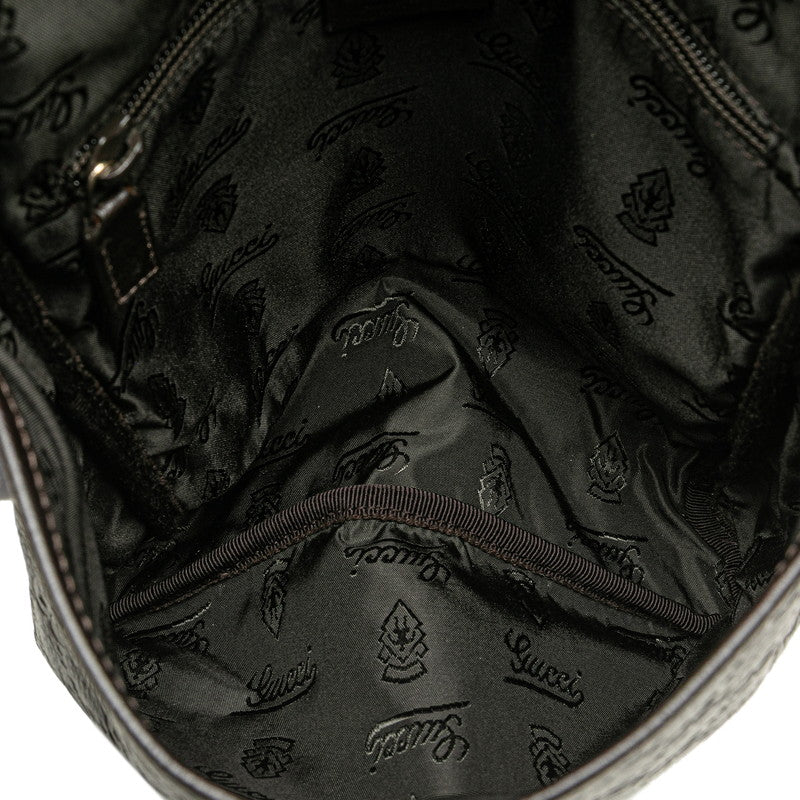 グッチ グッチシマ ショルダーバッグ 223666 ブラウン レザー レディース GUCCI 【中古】