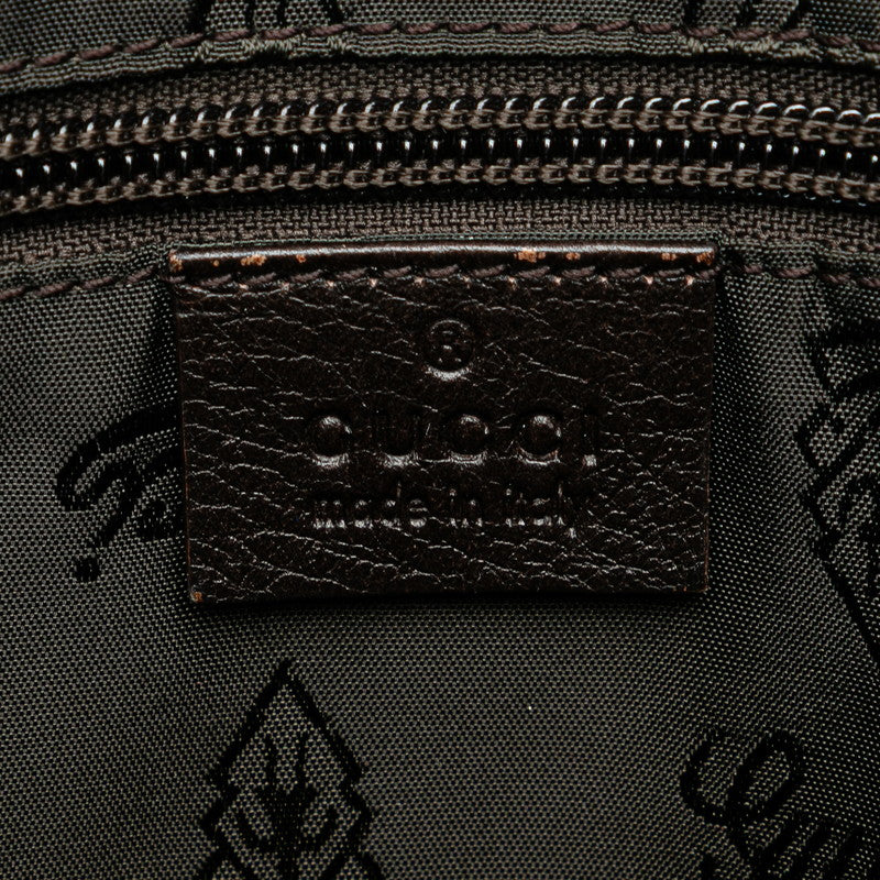 グッチ グッチシマ ショルダーバッグ 223666 ブラウン レザー レディース GUCCI 【中古】