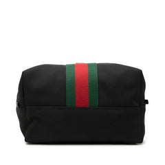 グッチ シェリーライン リュック バックパック 337075 ブラック マルチカラー キャンバス レザー メンズ GUCCI 中古