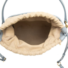 クロエ ロイ ミニ バケットバッグ ハンドバッグ ショルダーバッグ 2WAY ブルー レザー レディース Chloe 【中古】