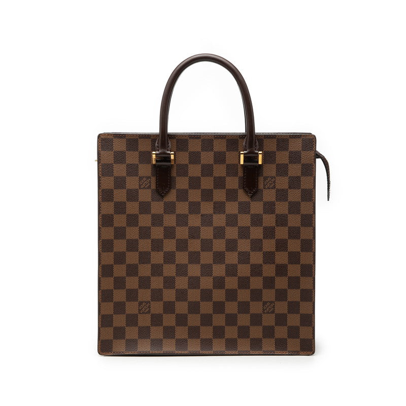 ルイ ヴィトン ダミエ ヴェニスPM トートバッグ ハンドバッグ N51145 ブラウン PVC レザー レディース LOUIS VUITTON 【中古】