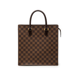 ルイ ヴィトン ダミエ ヴェニスPM トートバッグ ハンドバッグ N51145 ブラウン PVC レザー レディース LOUIS VUITTON 【中古】