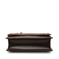 ルイ ヴィトン ダミエ ポートベロー 斜め掛け ショルダーバッグ N45271 ブラウン PVC レザー レディース LOUIS VUITTON 中古