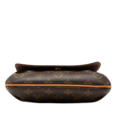 ルイ ヴィトン モノグラム ミュゼットサルサ ショート ショルダーバッグ M51258 ブラウン PVC レザー レディース LOUIS VUITTON 【中古】