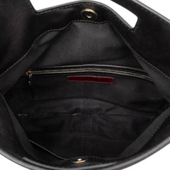 ヴァレンティノ ロックスタッズ チェーンショルダーバッグ ハンドバッグ 2WAY ブラック ゴールド レザー レディース VALENTINO 【中古】