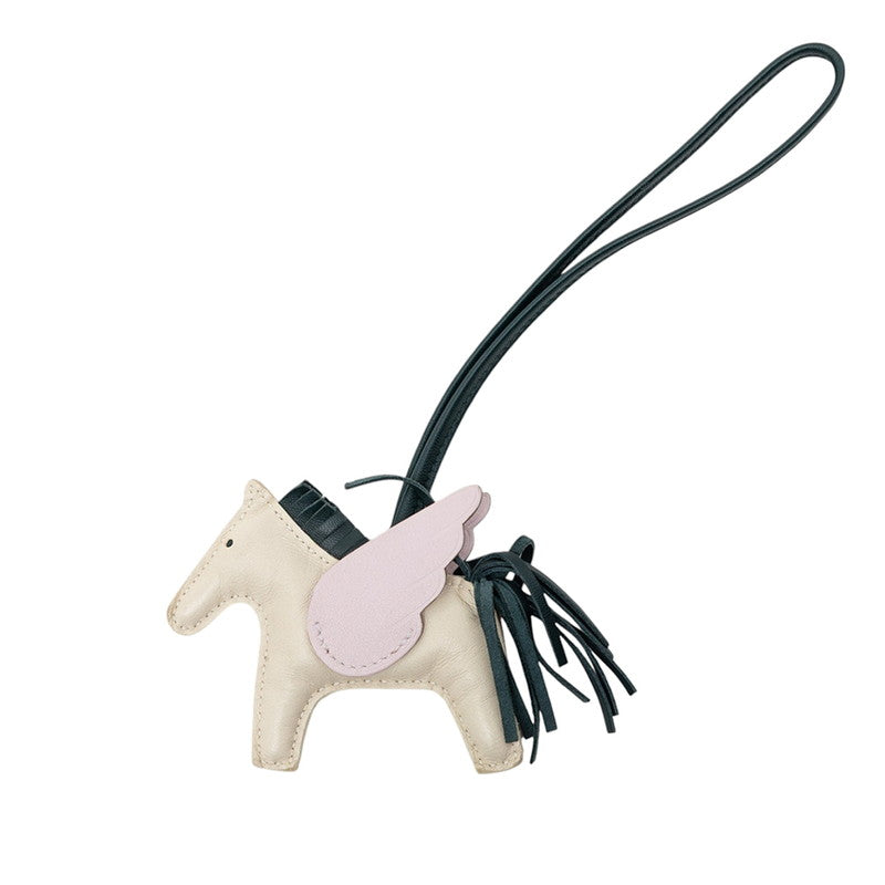 エルメス ロデオPM ペガサス バッグチャーム チャーム クレ ヴェールシプレス モーヴペール アニョーミロ レディース HERMES 【中古】