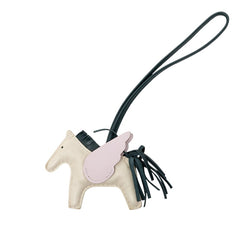 エルメス ロデオPM ペガサス バッグチャーム チャーム クレ ヴェールシプレス モーヴペール アニョーミロ レディース HERMES 【中古】