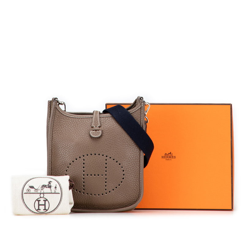 エルメス エブリンTPM アマゾン ショルダーバッグ エトゥープ グレージュ シルバー金具 トリヨンクレマンス レディース HERMES 【中古】