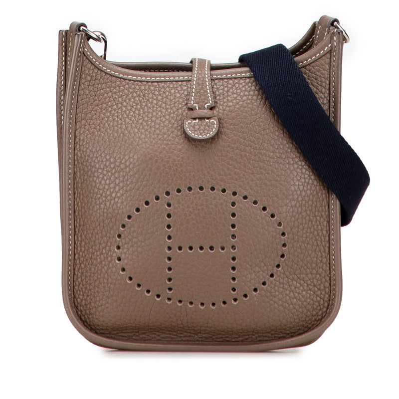 エルメス エブリンTPM アマゾン ショルダーバッグ エトゥープ グレージュ シルバー金具 トリヨンクレマンス レディース HERMES 【中古】