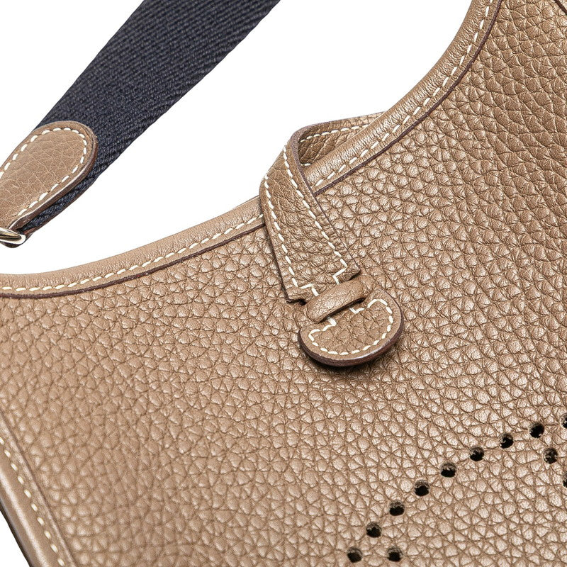 エルメス エブリンTPM アマゾン ショルダーバッグ エトゥープ グレージュ シルバー金具 トリヨンクレマンス レディース HERMES 【中古】