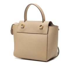 セリーヌ ベルトバッグ ピコ ハンドバッグ ショルダーバッグ 2WAY ベージュ系 レザー レディース CELINE 中古