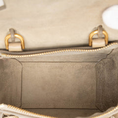 セリーヌ ベルトバッグ ピコ ハンドバッグ ショルダーバッグ 2WAY ベージュ系 レザー レディース CELINE 中古