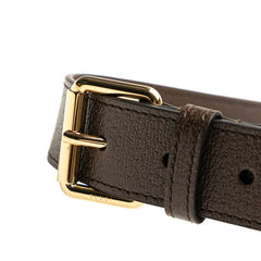 グッチ GGスプリーム ブロンディ ボディバッグ 703807 ベージュ ブラウン PVC レザー レディース GUCCI 【中古】