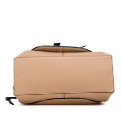ロエベ ゲートトップハンドル ミニ ショルダーバッグ ハンドバッグ 2WAY モカ ブラック レザー レディース LOEWE 【中古】