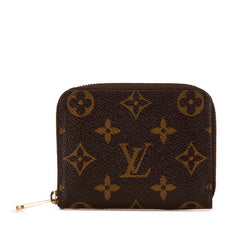 ルイ ヴィトン モノグラム ジッピー コインパース コインケース 小銭入れ M60067 ブラウン PVC レザー レディース LOUIS VUITTON 【中古】