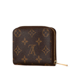 ルイ ヴィトン モノグラム ジッピー コインパース コインケース 小銭入れ M60067 ブラウン PVC レザー レディース LOUIS VUITTON 【中古】