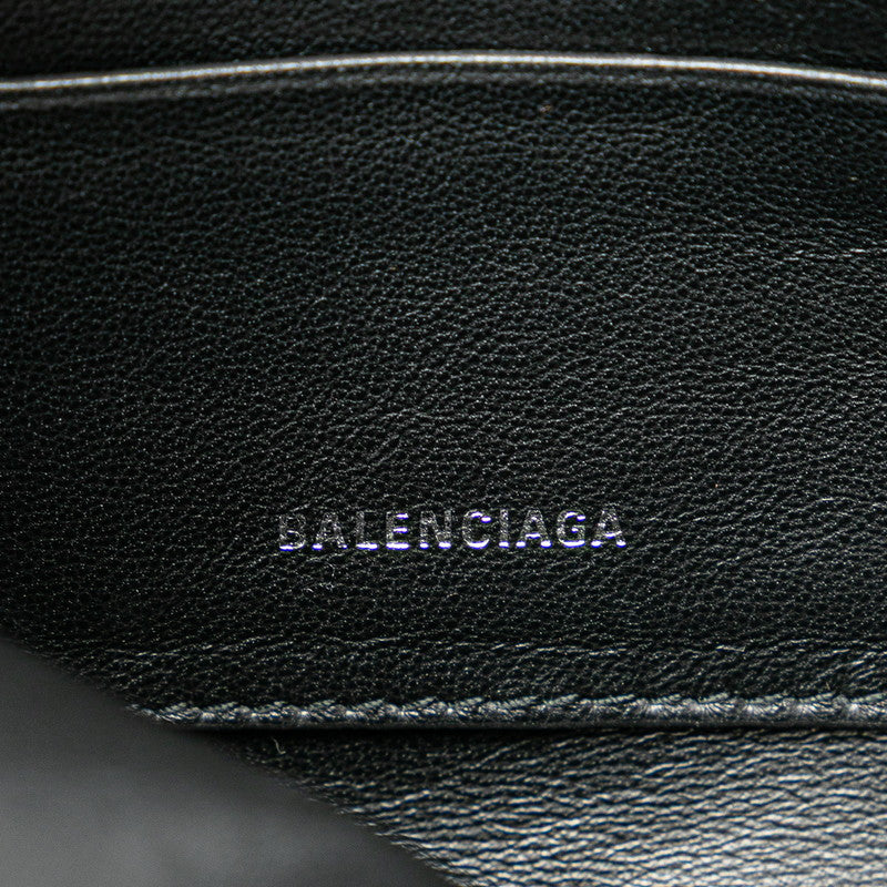 バレンシアガ トライアングル グリッター クラッチバッグ 476976 シルバー レザー レディース BALENCIAGA 【中古】