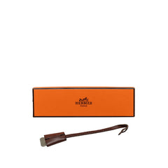エルメス チャーム バッグチャーム ブラウン シルバー レザー メタル レディース HERMES 中古