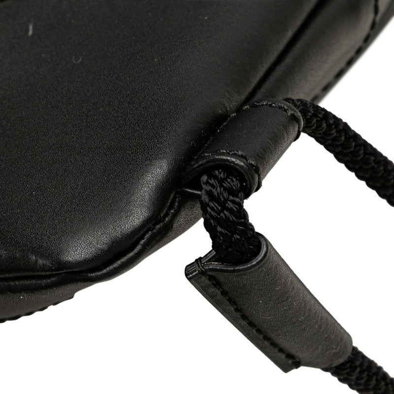 グッチ GGスプリーム シェリーライン ドローストリング リュック バックパック 473872 グレー ブラック PVC レザー レディース GUCCI 【中古】