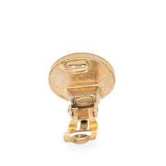 シャネル ココマーク イヤリング ゴールド ブラック メッキ レディース CHANEL 【中古】