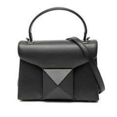ヴァレンティノ ワンスタッズ ハンドバッグ ショルダーバッグ 2WAY ブラック レザー レディース VALENTINO 【中古】