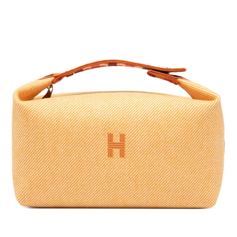 エルメス ブリッド ア ブラック オ カレGM ハンドバッグ フォーヴ シルバー金具 キャンバス レディース HERMES 【中古】