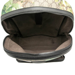 グッチ GGブルームス GGスプリーム リュック バックパック 406370 ベージュ ブルー PVC レザー メンズ GUCCI 【中古】