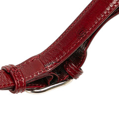 カルティエ マストライン リュック バックパック ワインレッド ボルドー レザー レディース CARTIER 【中古】