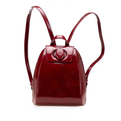 カルティエ マストライン リュック バックパック ワインレッド ボルドー レザー レディース CARTIER 【中古】