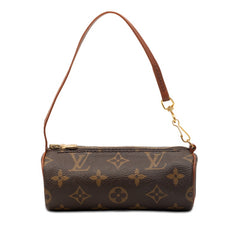 ルイ ヴィトン モノグラム パピヨン付属ポーチ ハンドバッグ ブラウン PVC レディース LOUIS VUITTON 【中古】