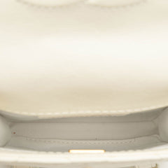 シャネル ココマーク マトラッセ チェーンショルダーバッグ ハンドバッグ 2WAY AS2695 ホワイト カーフ レディース CHANEL 【中古】