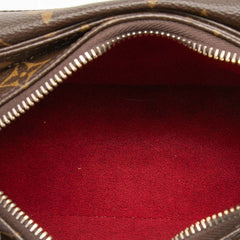 ルイ ヴィトン モノグラム ヴィバシテPM 斜め掛け ショルダーバッグ M51165 ブラウン PVC レザー レディース LOUIS VUITTON 【中古】